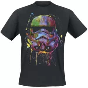 Star Wars Paint Splats Helmet T-Shirt black