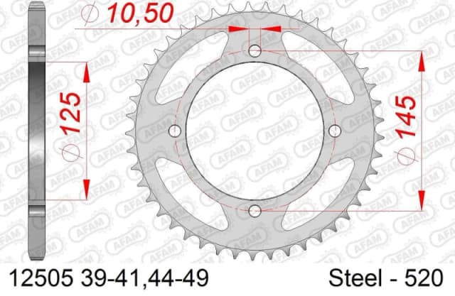 AFAM 12505-47 Chain Sprocket Steel Chain Sprocket (5479)