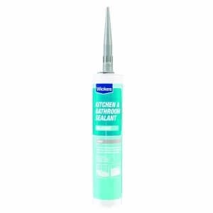 Wickes Kitchen and Bathroom Sealant - Grey 310ml