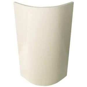 IT Kitchens Santini Gloss Cream Slab Base external curved door