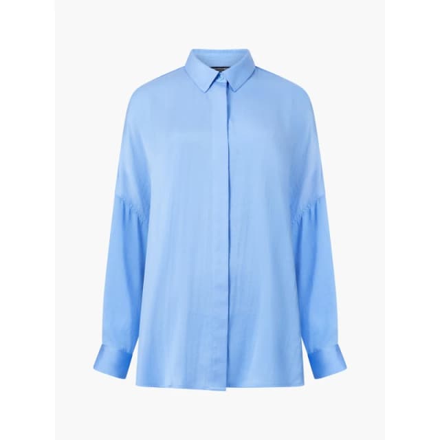 French Connection FC Damasco Shirt Blouses - Long Sleeve 8 (XS) Blue 54093518310