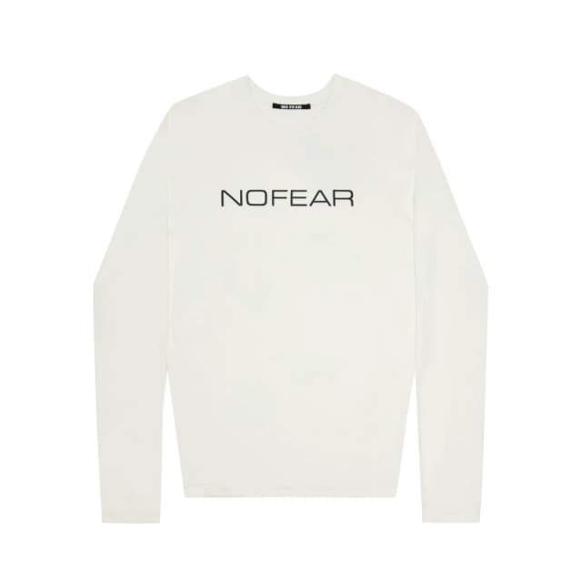 No Fear Mens Compression Long Sleeve T-Shirt White male M