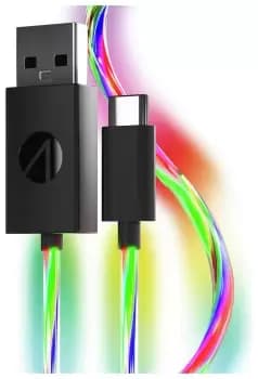 STEALTH PS5/Switch 2m LED Light Up Twin Play & Charge Cables