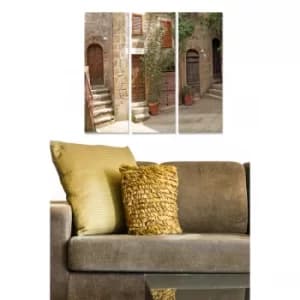 MDF8744465 Multicolor Decorative MDF Painting (3 Pieces)