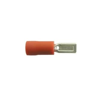 Wiring Connectors - Red - Male Slide-On - 2.8mm - Pack of 4 - PWN293 - Wot-nots