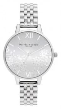 Olivia Burton Womens Bejewelled Lace Stainless Steel Watch