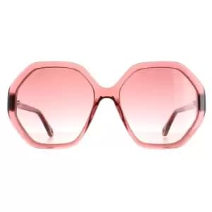 Round Pink Crystal Pink Brown Gradient CH0008S Esther