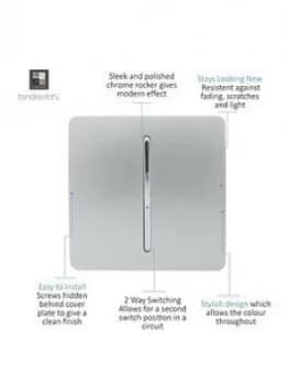 Trendiswitch 1 Gang 2 Way 10 Amp Switch Std Silver
