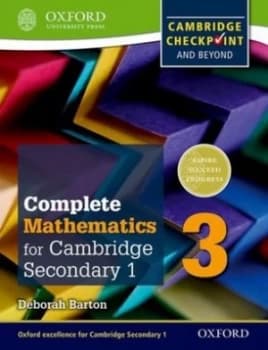 Oxford International Maths for Cambridge Secondary 1 Student Book 3 by Deborah Barton Book