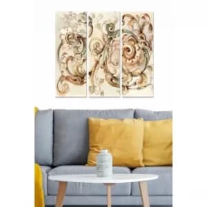 MDF73976809 Multicolor Decorative MDF Painting (3 Pieces)