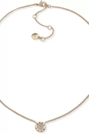 DKNY Pave Disc Pendant Necklace 60572135-887