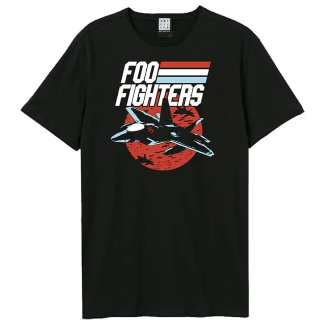 Amplified Amplified Men Top Dave Foo Fighters T-Shirt in Black Size: X-Small Black XS Male 5063852071289
