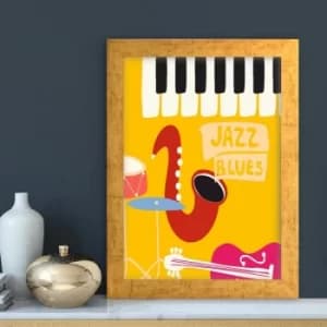 AC10432606422 Multicolor Decorative Framed MDF Painting