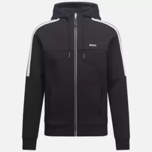 BOSS Athleisure Mens Saggy 1 Zipped Hoodie - Black - XXL