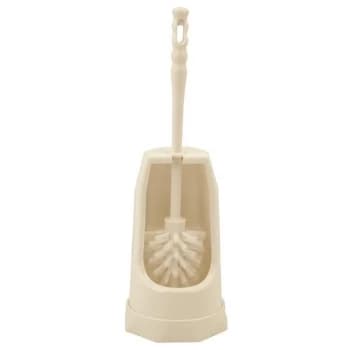 Elliott WC Set Semi Enclosed Toilet Brush & Holder, Shrink Wrapped, White