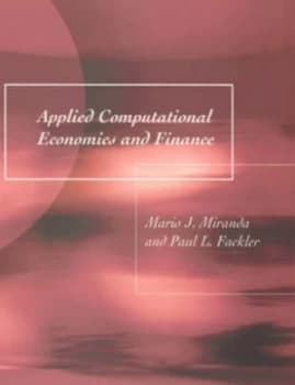 Applied Computational Economics and Finance by Marie J Miranda Hardback