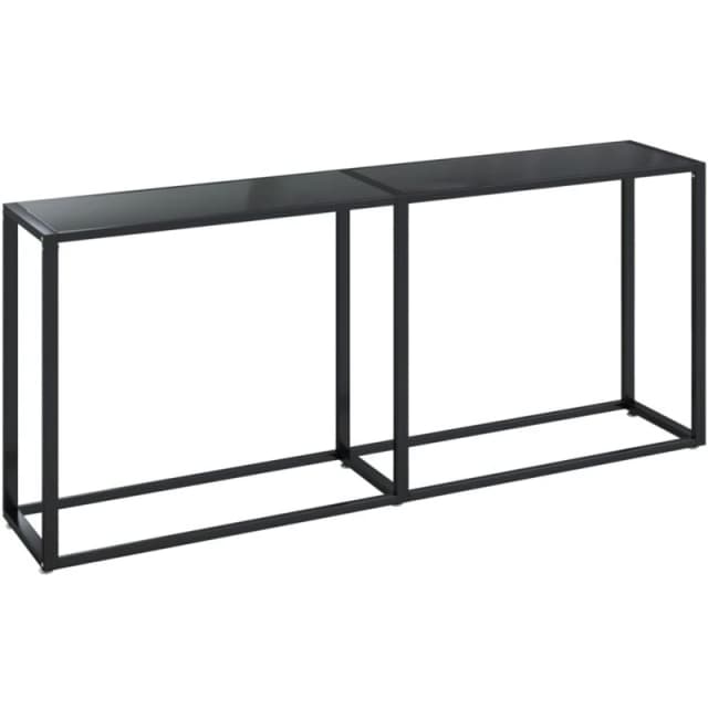 VIDAXL Console Table Black 180x35x75.5cm Tempered Glass Vidaxl 8720286462805