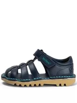 Kickers Kick Sandal Sandal, Navy, Size 11 Younger