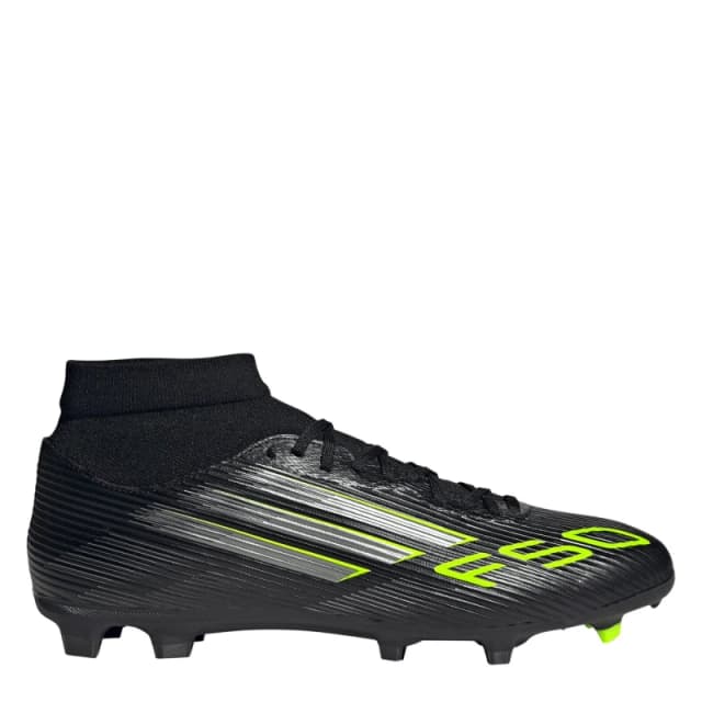 adidas F50 League Mens Firm Ground Football Boots Black/Lemon male 8 (42)