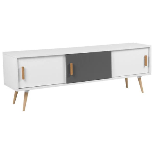 Beliani TV Stand Indiana White