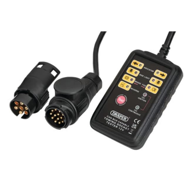 Draper TST13C CAN Bus 13 and 7 Pin Towbar Socket Tester TST13C