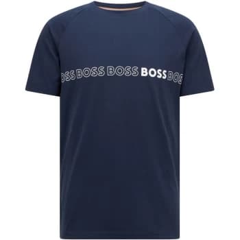 Boss RN Logo Slim Fit T Shirt - Blue
