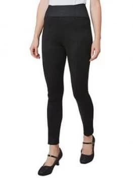 Joe Browns Suedette Leggings, Black, Size 16, Women