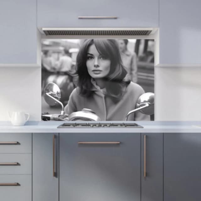 Warren Reed - Designer Blue Camouflage Pattern Tea Towel Blue Unisex