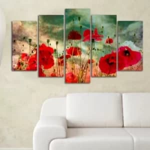 5PMDF-6 Multicolor Decorative MDF Painting (5 Pieces)