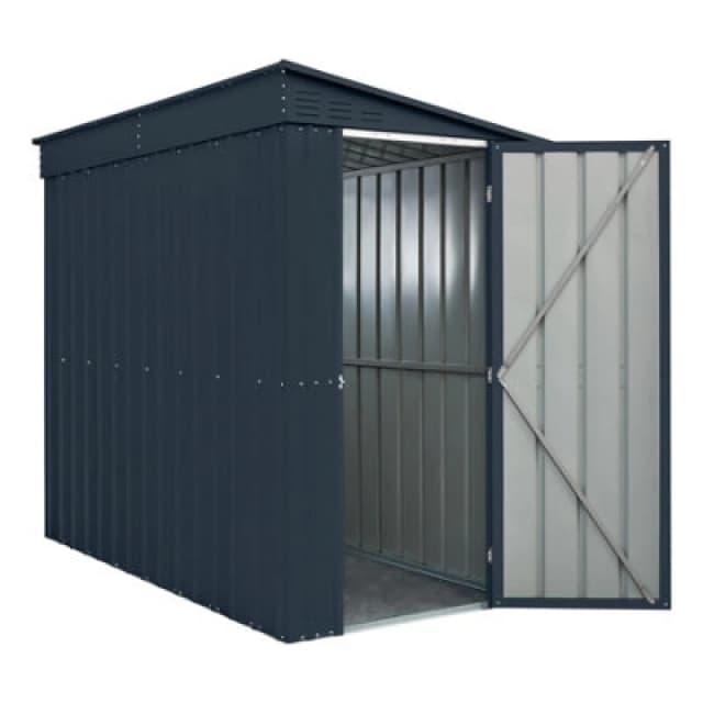Waltons Globel 4 X 8 Lean-To Metal Garden Storage Shed - Grey