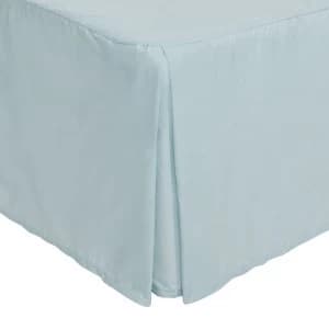Catherine Lansfield Duck Egg Non-Iron Plain Dye Pleated Platform Valance Sheet - Double