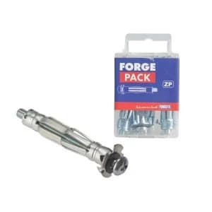 ForgeFix Cavity Wall Anchor Zinc Plated M4 x 32mm Forge Pack 16