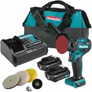 PV301DSAE 10.8v / 12v Max cxt Brushless Sander Polisher & 2 x Batteries - Makita