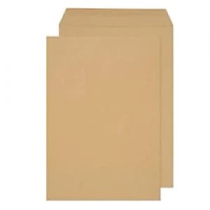 Purely Retail Packs Envelopes C4 Gummed 324 x 229mm Plain 90 gsm Manilla Pack of 250