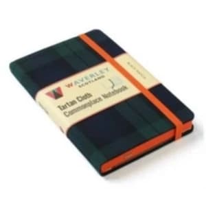 Black Watch: Waverley Genuine Tartan Cloth Commonplace Notebook (9cm x 14cm) by Waverley Books (Hardback, 2016)