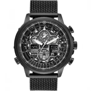 Mens Citizen Navihawk AT Alarm Chronograph Radio Controlled Eco-Drive Watch