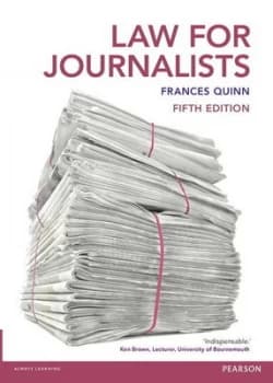 Law for Journalists by Frances Quinn Paperback
