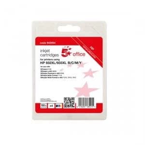 Office Reman Inkjet Cart Page Life BkCMY 1000pp HP No. 932XL933XL