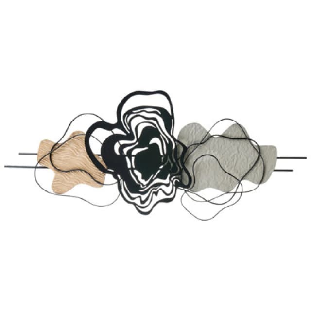 Beliani Wall Decor Sallins Metal 48cm Black