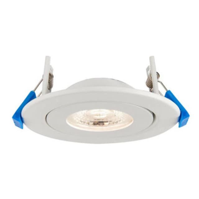 Netlighting Shield360 4CCT Tri Wattage 8W Recessed Downlight Matt White Paint IP44 White