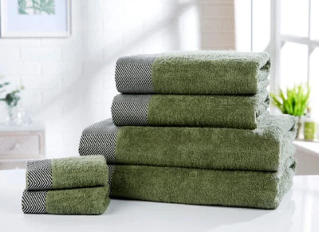 Rapport Home Tidal Pure Cotton Face Towel Sage