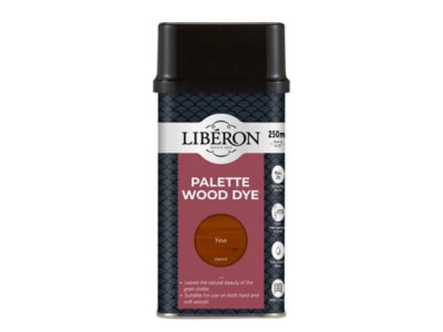 Liberon 126737 Palette Wood Dye Yew 250ml Libwdpy250N