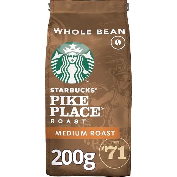Starbucks Pike Place Medium Roast Beans Coffee 200g