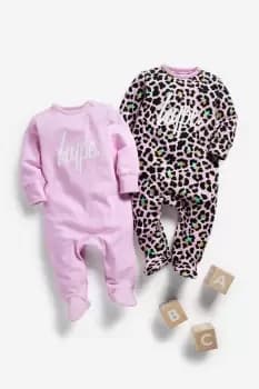 2 Pack Animal Sleepsuits