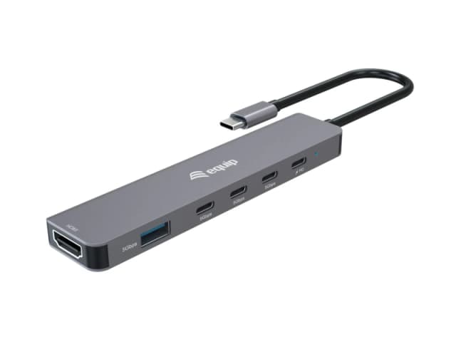 Equip USB-C 6 in 1 Multifunctional Adapter. HDMI 4K/30Hz. USB-C x 4 .