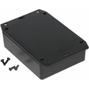 1591XXGFLBK FRABS Enclosure Flanged Lid 121 x 94 x 33mm Black - Hammond