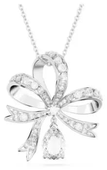Swarovski 5647561 Volta Pendant Bow, Large, White, Rhodium Jewellery