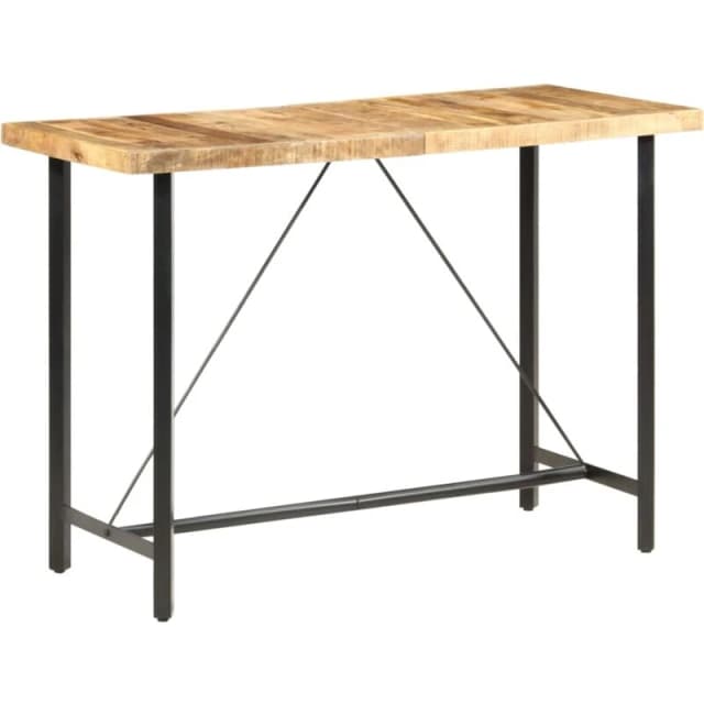 VIDAXL Bar Table 150x70x107cm Rough Mango Wood Vidaxl 8719883827117