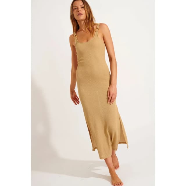 banana moon Womens dress Banana Moon Amiva Goldenrib Jaune Female S