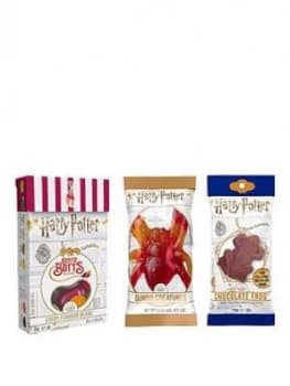 Harry Potter Bertie Botts Beans, Gummi Creatures And Chocolate Frog With Collectable Card